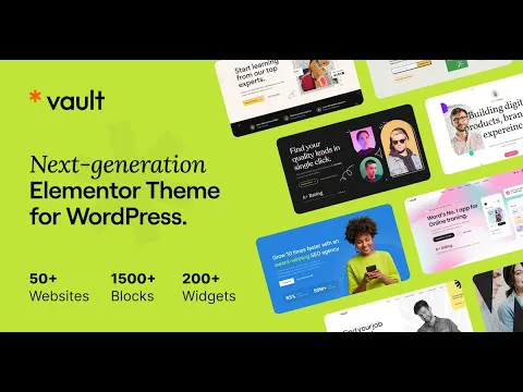 Video Thumbnail: Vault - Create Beautiful Websites with Elementor and WordPress